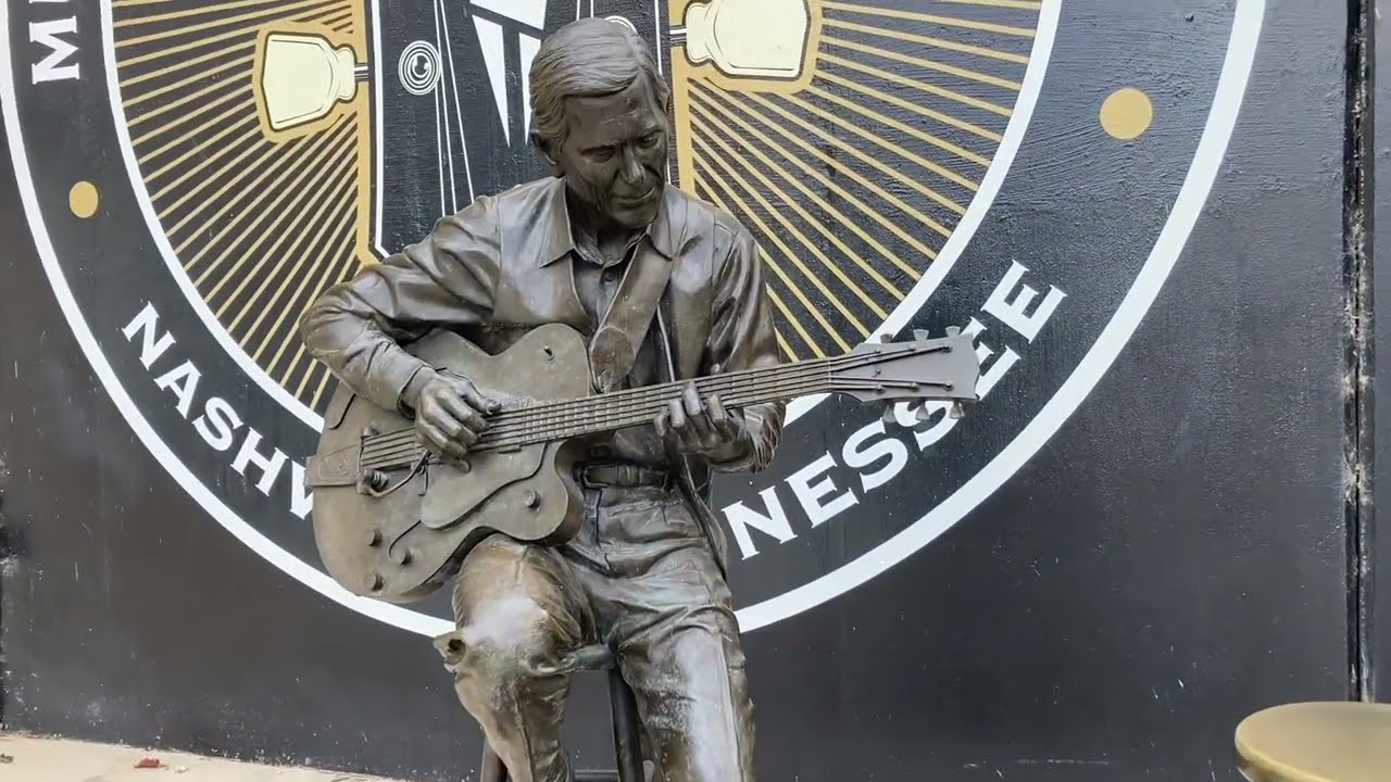 Visiting the grave of Mr. Guitar - Chet Atkins