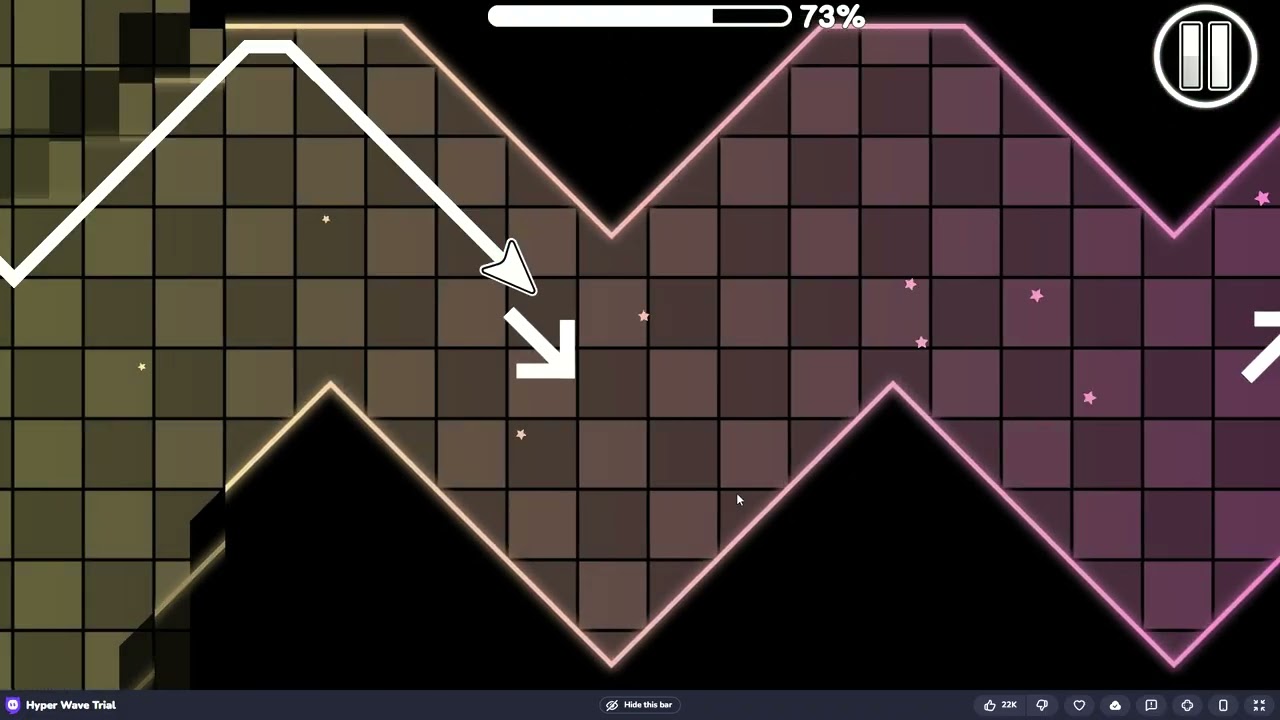 Hyper Wave Trial 🕹️  první 3 levely