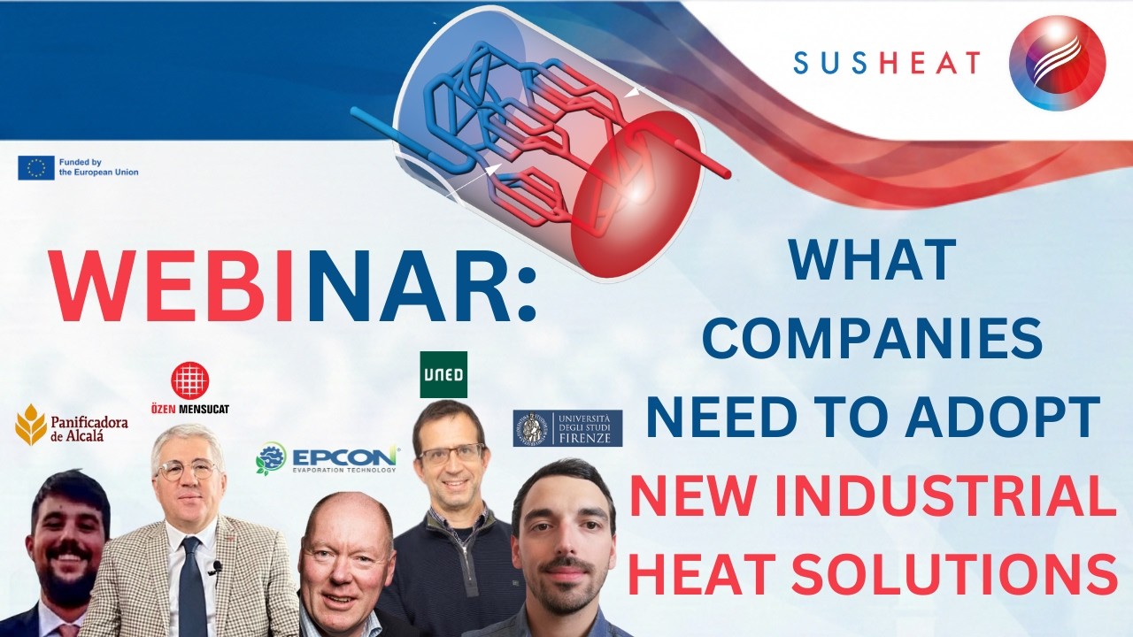 SUSHEAT Webinar Recording | What Companies Need To Adopt New Industrial Heat Solutions