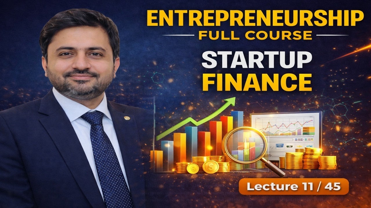 Startup Finance & Accounting Basics | Entrepreneurship Lecture 11/45 | Financial Basics Urdu Hindi