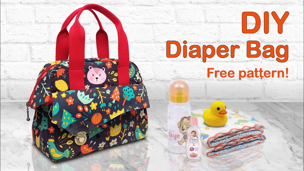 DIY Diaper Bag - How to sew baby bag - Tutorial cara membuat tas perlengkapan bayi