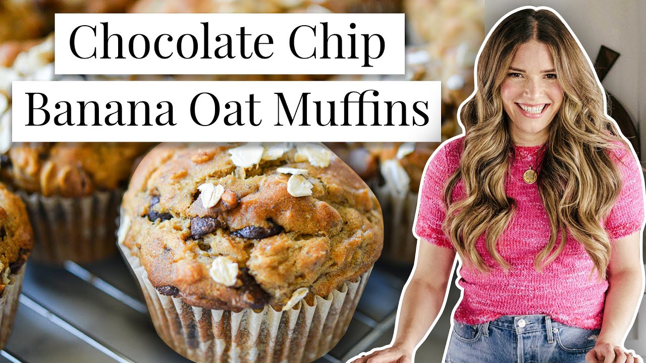 How to Make Chocolate Chip Banana Oat Muffins (The BEST Muffin Recipe Ever!)