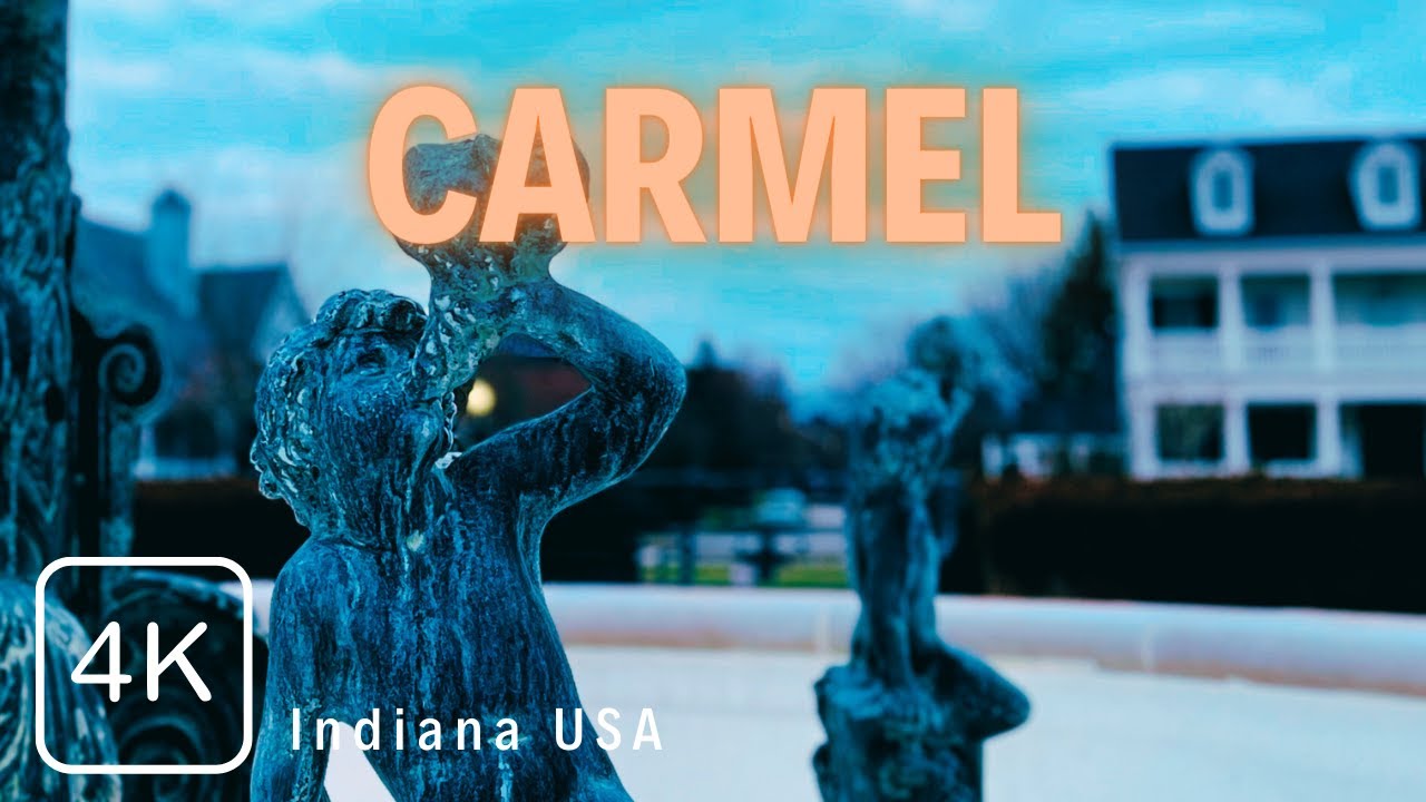 A Winter Day Walk in Carmel, Indiana USA - The Village of WestClay