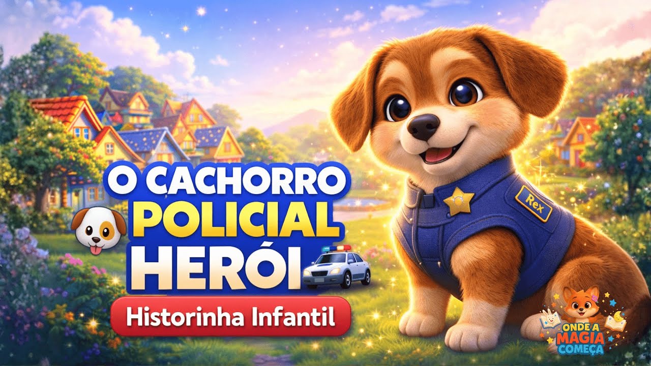 O Cachorro Policial - História Infantil #historiainfantil  #historinhasparadormir