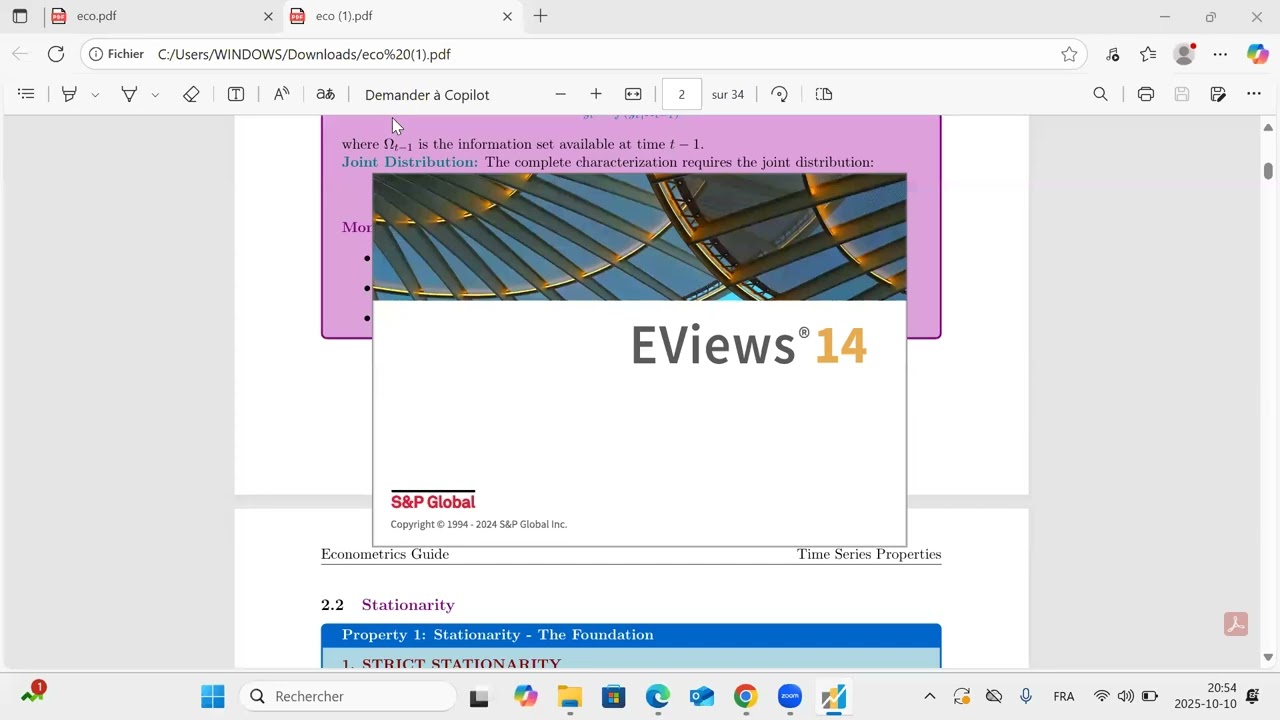 شروحات ومميزات وتطبيقات برمجية eviews 14 بالتفصيل