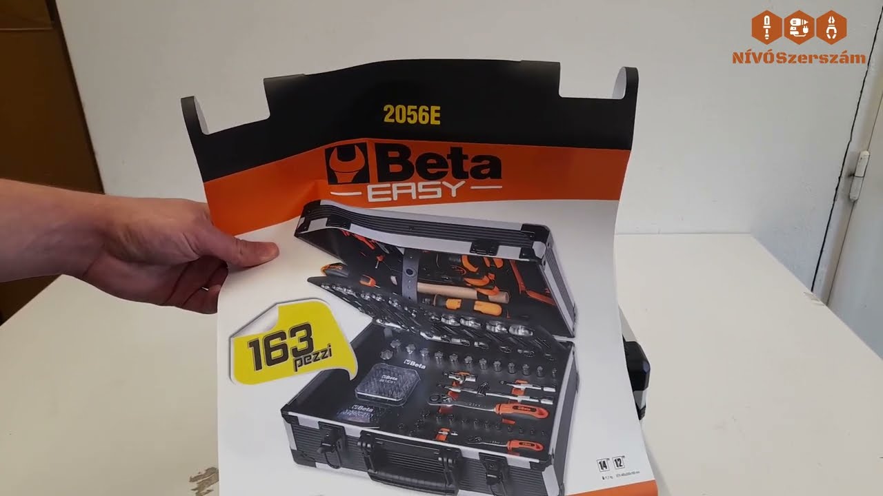 Nívószerszám Unboxing - Beta 2056E/E-20 EASY szerszámkészlet, 163 db