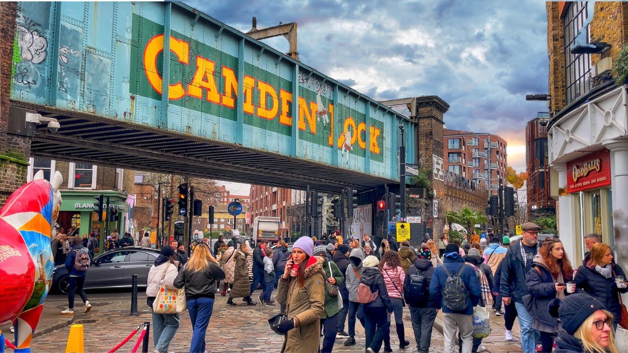 London Walk: Camden Winter Tour | Camden Market & High Street | 4K HDR