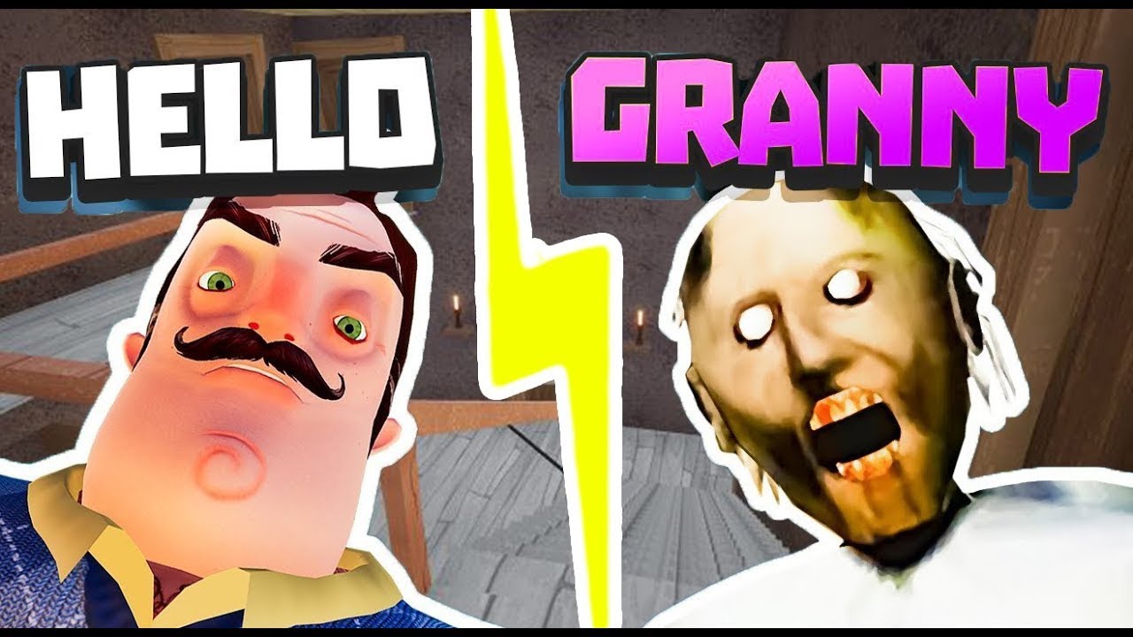 Granny and Hello Neighbor Switched Games! | Hello Neighbor Mod #3