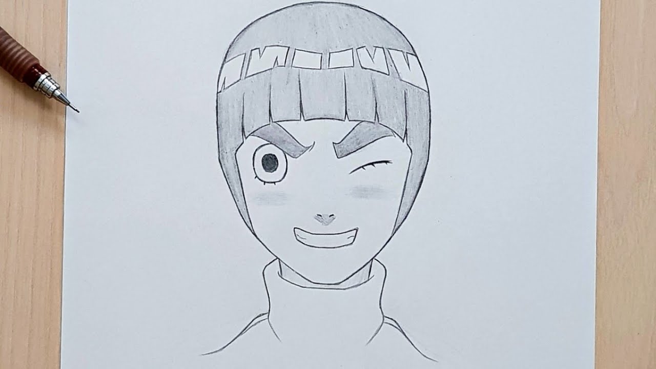 How to draw Rock Lee from Naruto | Rock Lee step by step | easy tutorial
