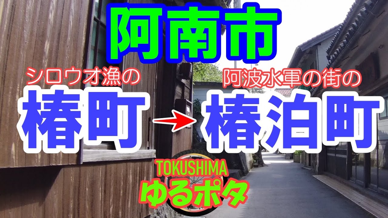 徳島県　ゆる～くポタリング 　阿南市　シロウオ漁の椿町　阿波水軍の街 椿泊町