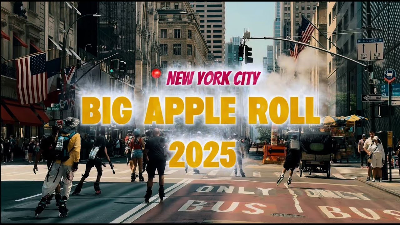 BIG APPLE ROLL 2025 , Patinando en New York - route and closing of the event