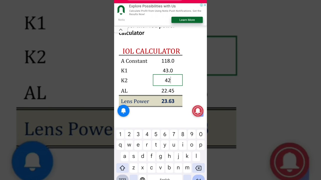 How to calculate intracular lens Power online with online software | IOL Power Calculator