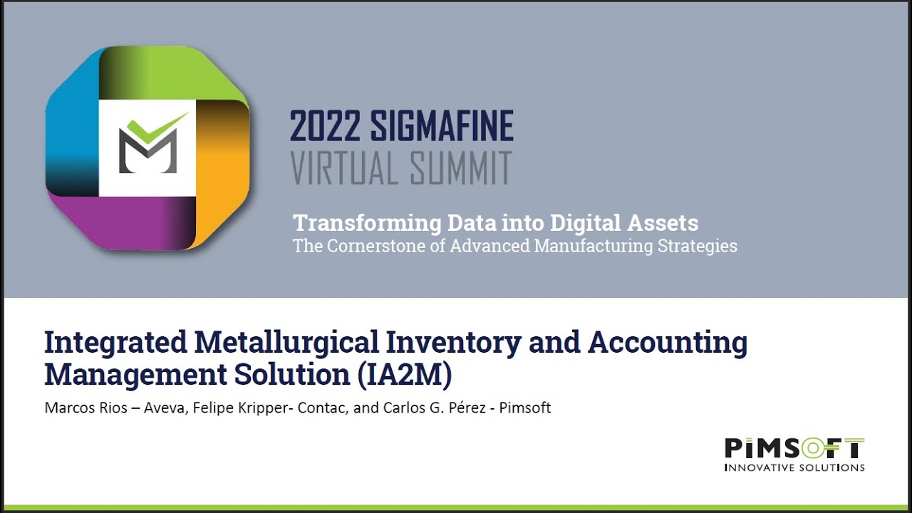 Digitalizing Metallurgical Inventory and Accounting Management – AVEVA / Contac / Pimsoft