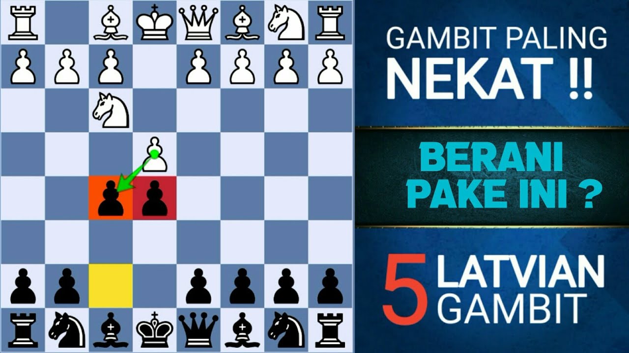 GAMBIT NEKAT ! 5 JEBAKAN CATUR GAMBIT LATVIAN TERBAIK