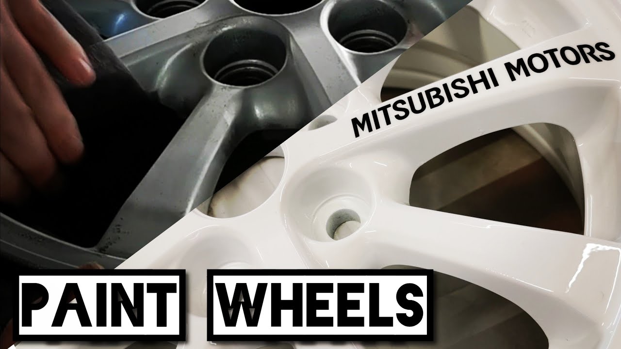 MITSUBISHI LANCER - PAINTING THE WHEELS