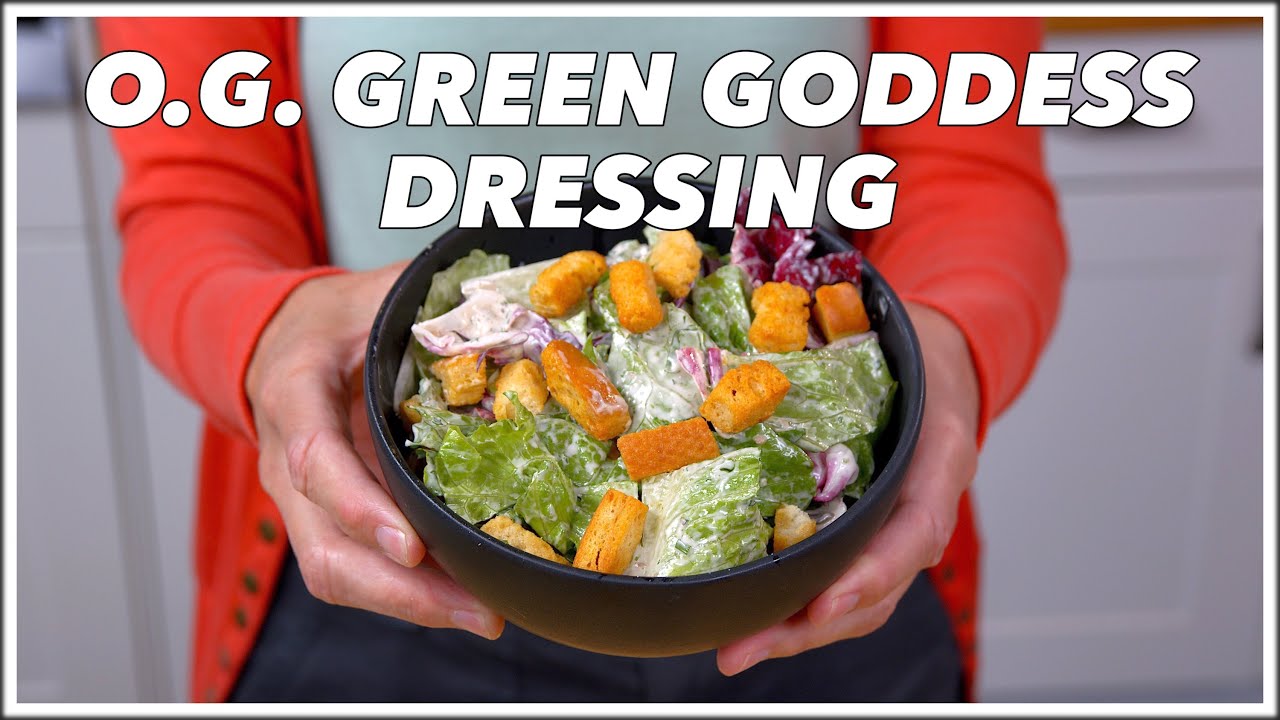 You Need The Original Green Goddess Salad Dressing Recipe - Old Cookbook Show