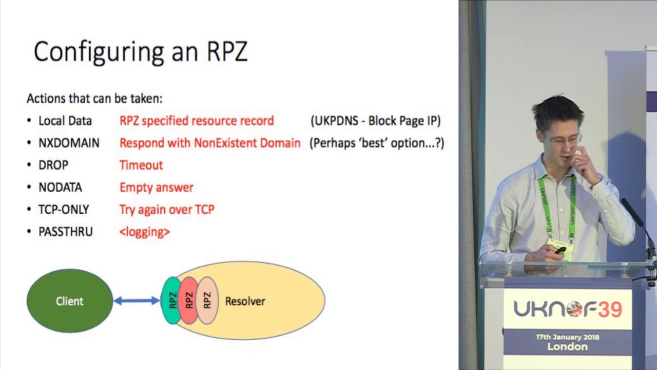 UKNOF39 - Using a DNS Response Policy Zone to protect against malware