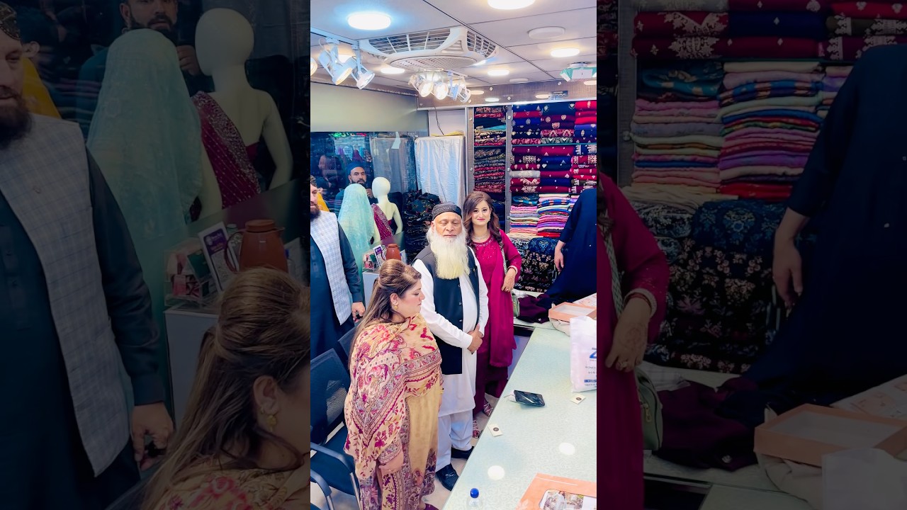 Hakeem Babar With Amber Visit Our Shop Zk Fashion Rabi Saddar #hakeembabar #amberali #shorts