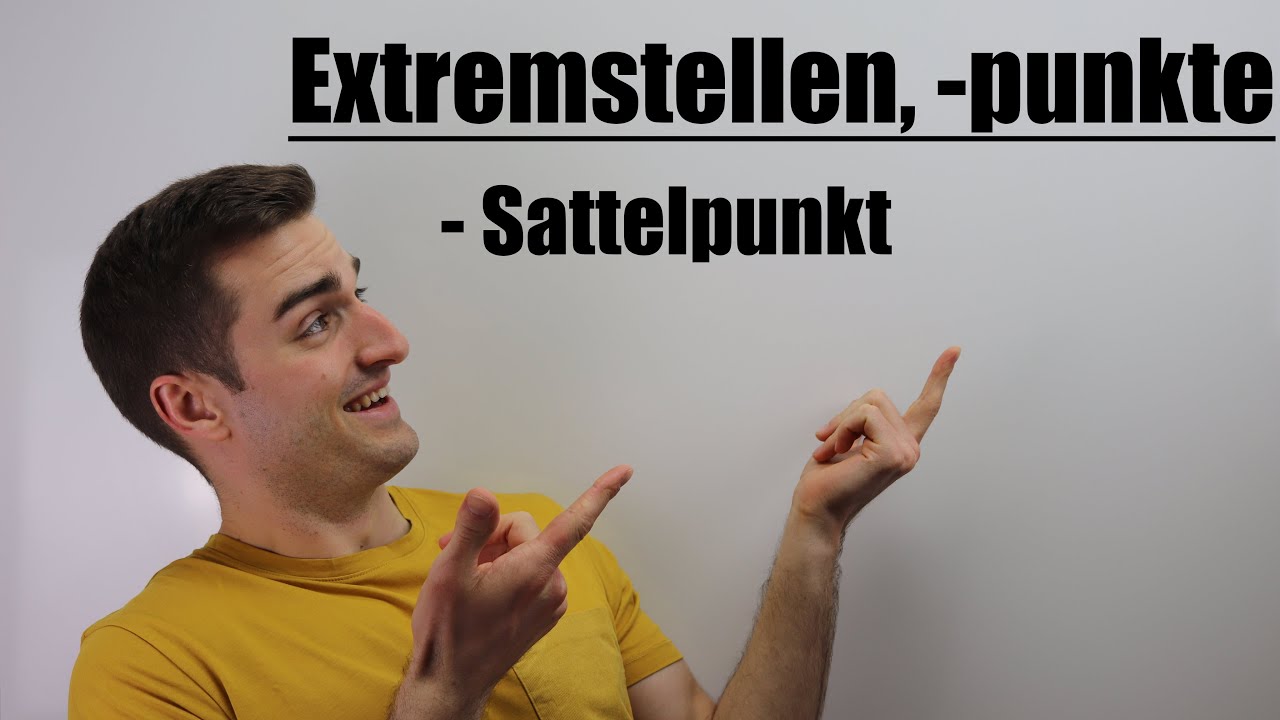 Sattelpunkt, Extremstelle, Extrempunkt | Fit im Mathe-Abi