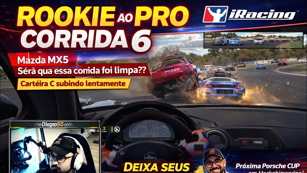 Rookie ao Pro Corrida 6 | Corrida Limpa ou Não?! 😳 Mazda MX5 e a Curva Polêmica!