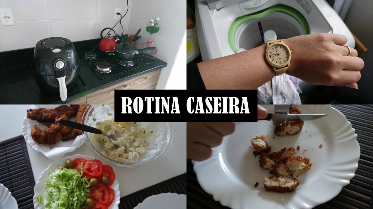 ROTINA CASEIRA: Frango douradinho, limpeza na casa