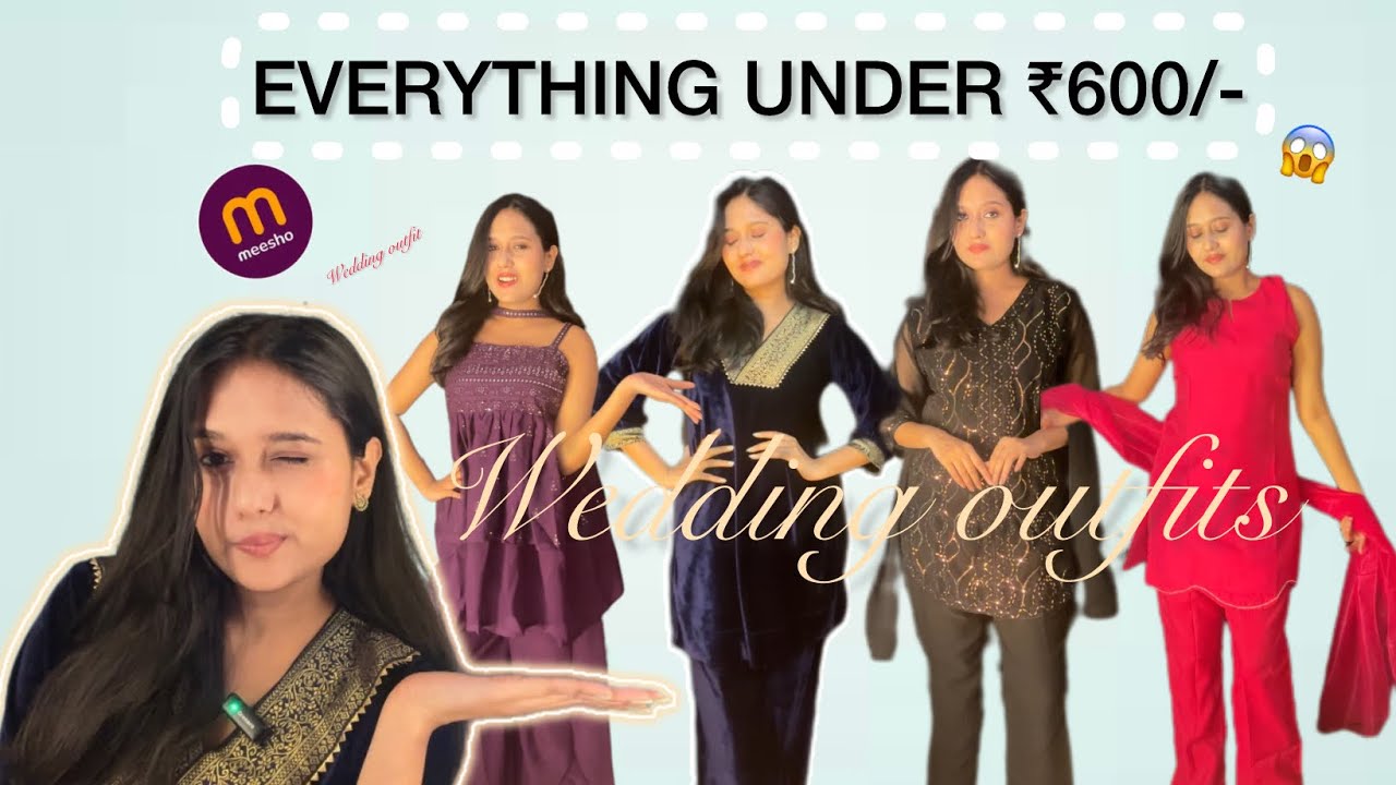 Wedding Wear designer outfits from MEESHO• | HUGE Tryon Haul 😍 | *Honest Review*| Krati Mangrol 
