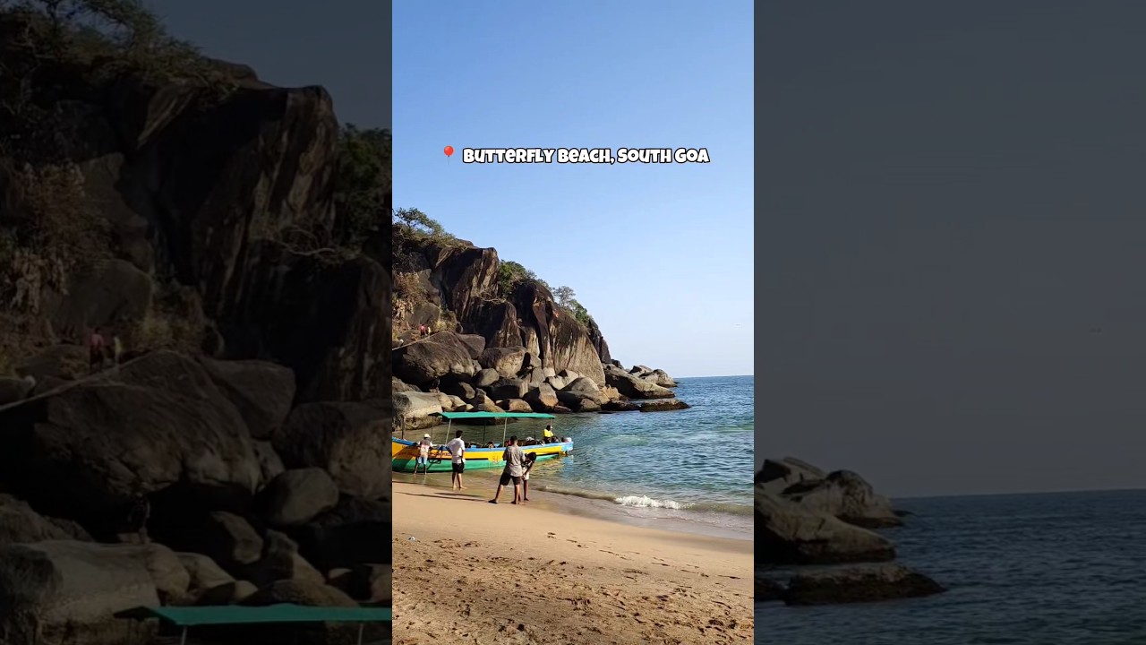Butterfly Beach - South Goa 🌴⛱️🌊 One of the cleanest beaches in India #goa #hopandtaste #southgoa