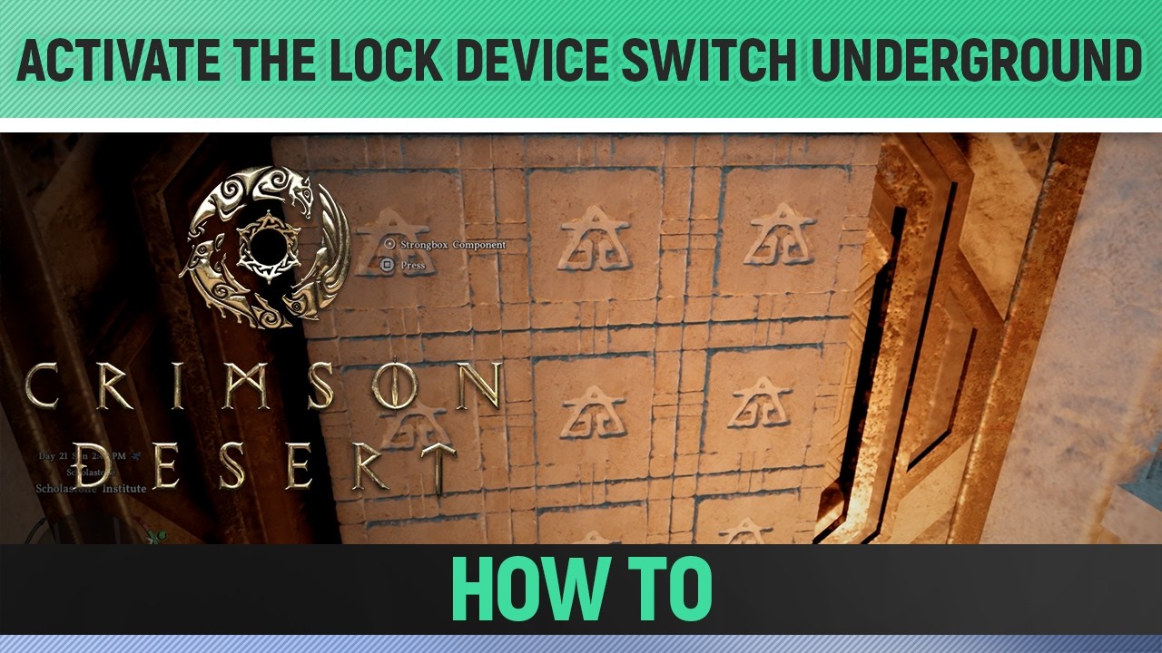 Crimson Desert - Activate the lock device switch underground - How to