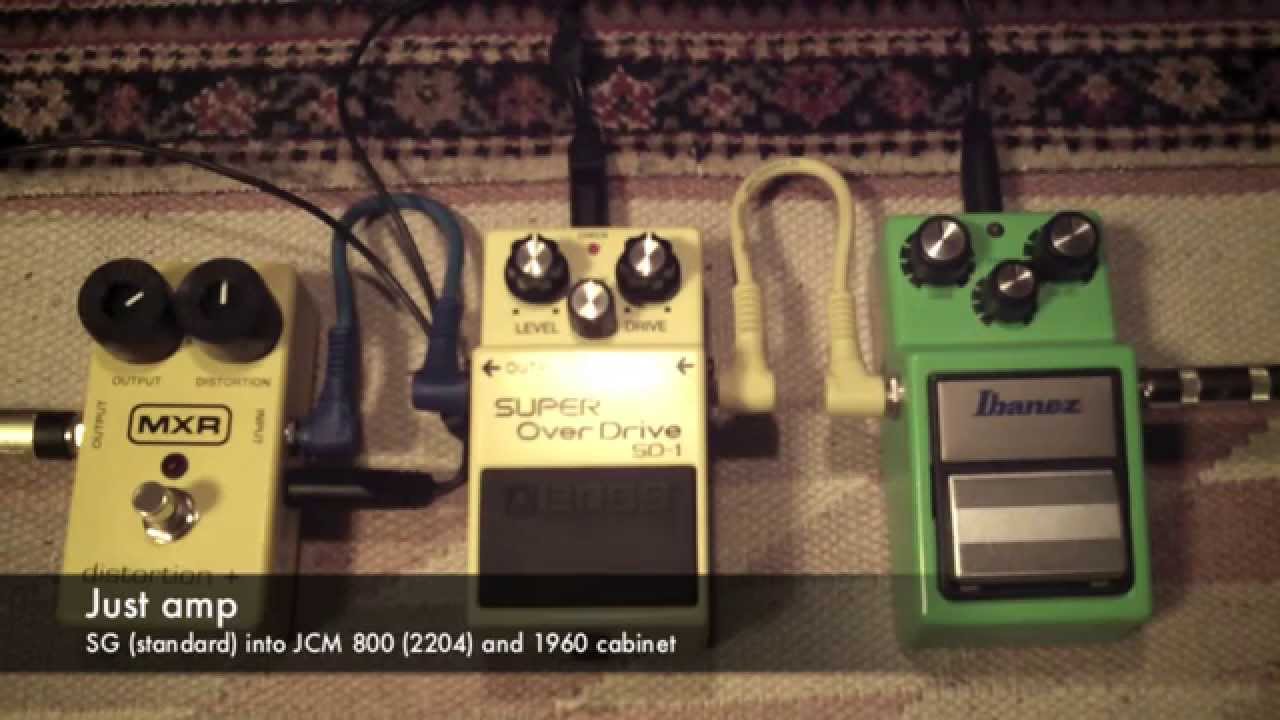 Boost pedals for Marshall JCM 800 - TS-9 vs SD-1 vs Dist +