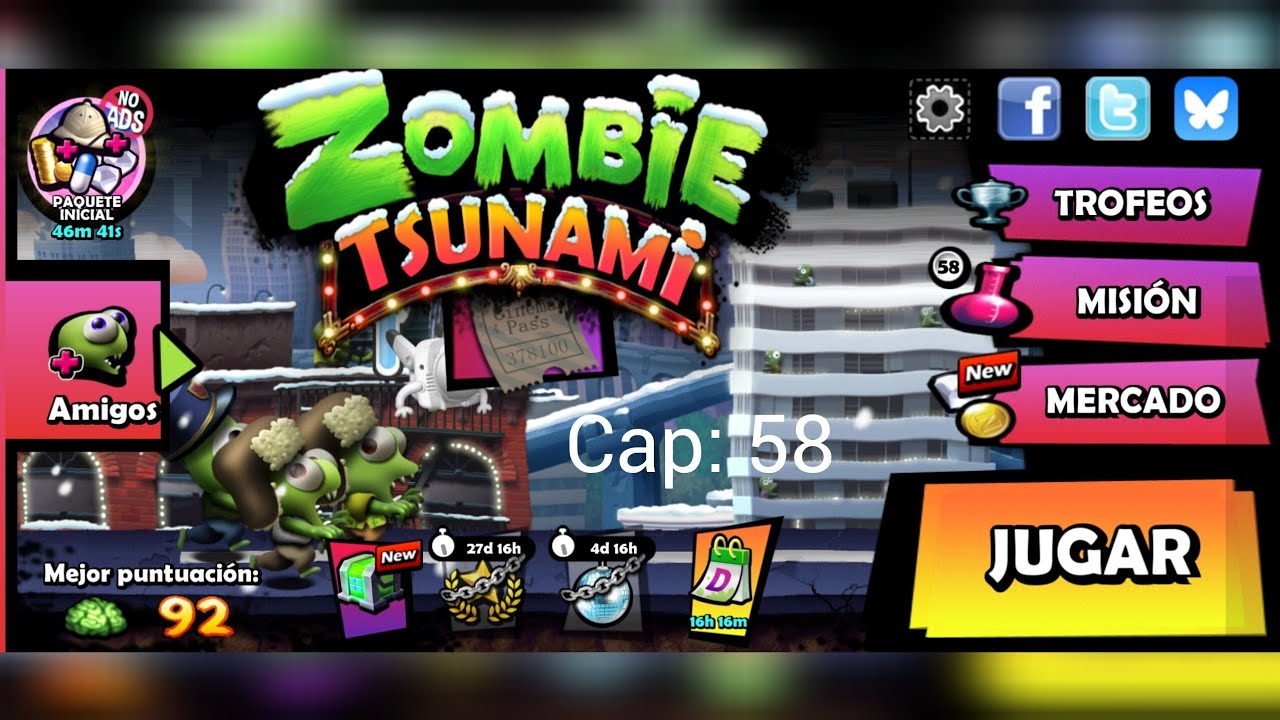 Zombie Tsunami. Cap: 58