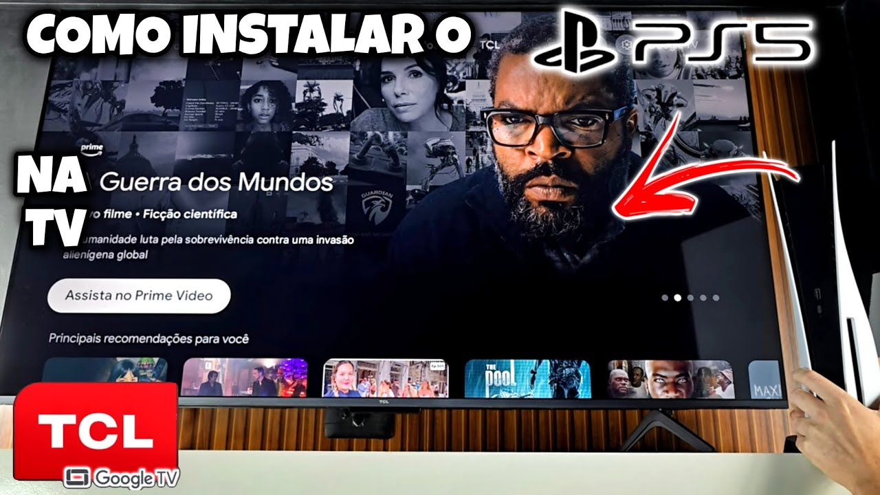 COMO INSTALAR O PS5 NA TV TCL GOOGLE TV + CONFIGURAÇÃO | 2025