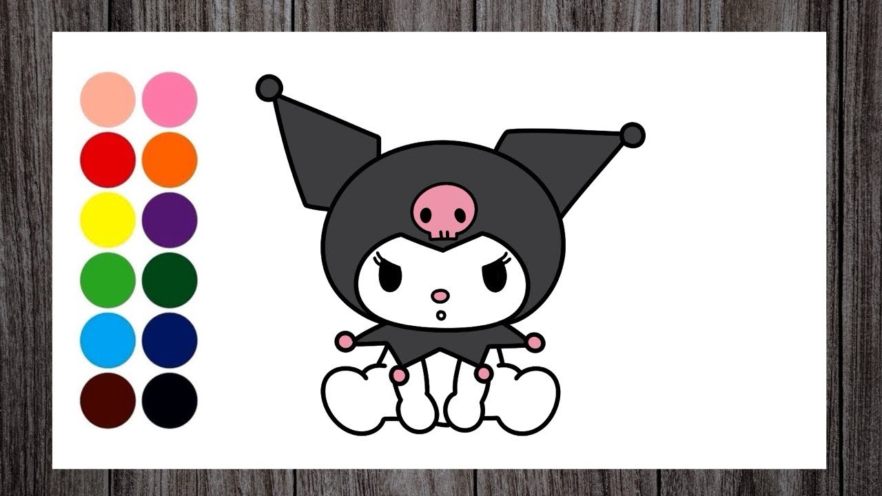 How to Draw Kuromi Step By Step Easy for Kids | Kuromi Drawing | Sanrio