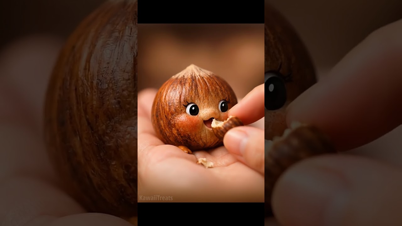 You won't believe what happens to a hazelnut! 🌰✨ #Shorts