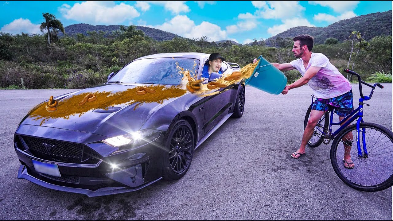 O INVEJOSO JOGOU B0STA DO ESGOTO NO MEU CARRO