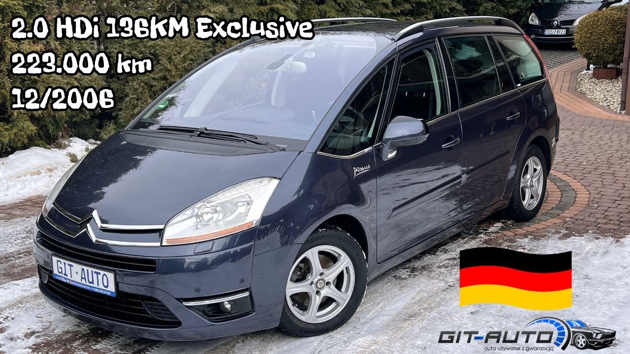 Citroen C4 Grand Picasso 2.0 HDI 136KM Exclusive😍Import🇩🇪Świetnie działający pół-automat MCP ✅