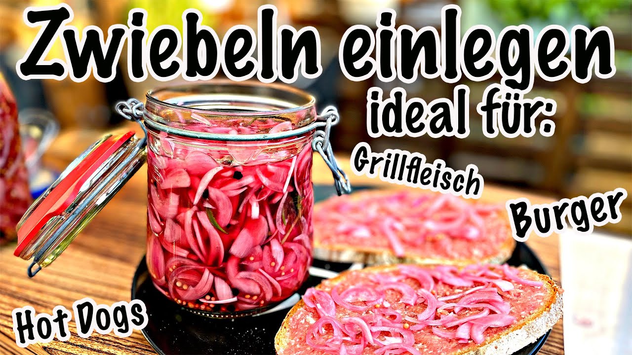 Zwiebeln eingelegt / Pickled Onions einfach selber machen | The BBQ BEAR