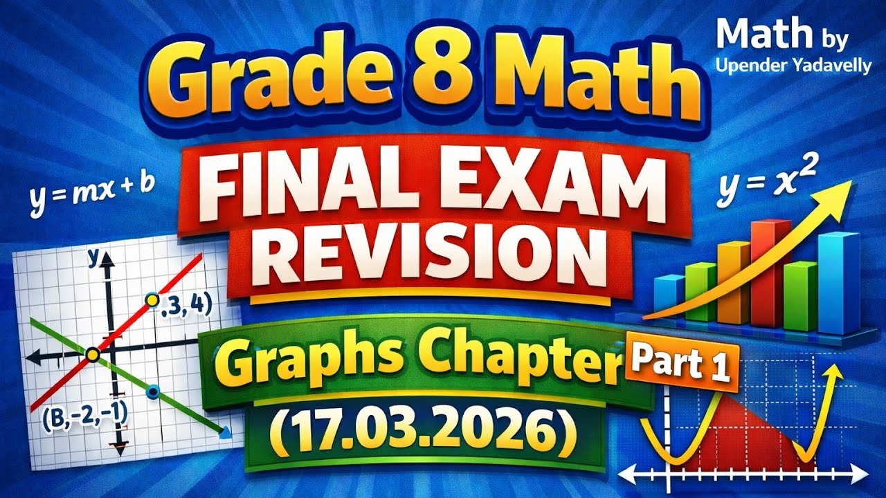 Grade 8 Math | Final Exam Revision | Part 1 | Graphs(17.03.2026)