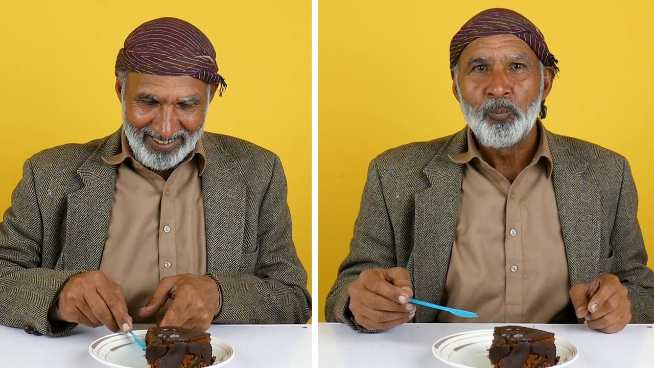 First Time Eating Cake
