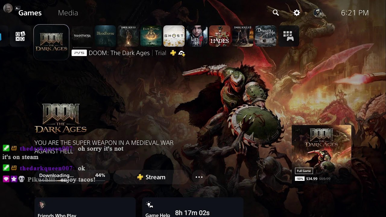 come to twitch if ya wanna chat