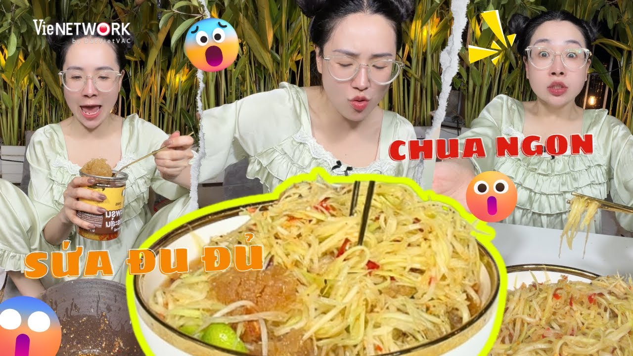 Viên Vibi múc bang món ăn vừa quen thuộc vừa lạ - Gỏi đu đủ sứa thái lan