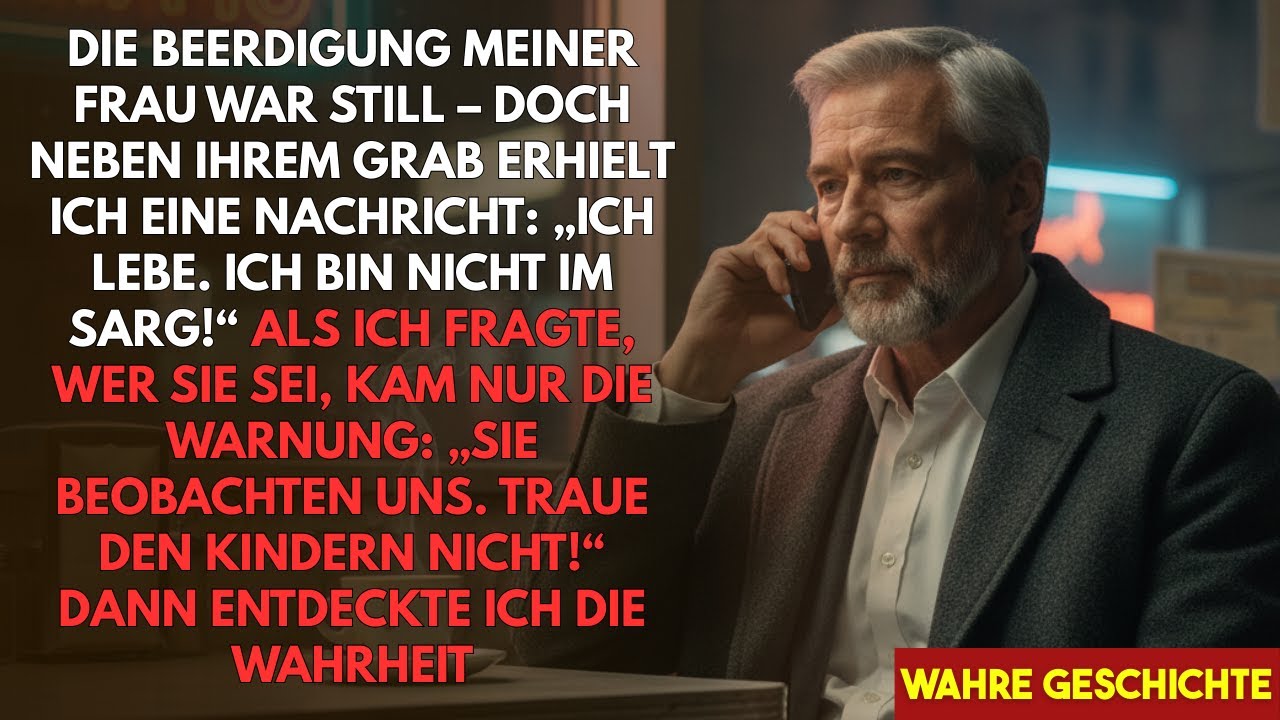 Bei der Beerdigung meiner Frau erhielt ich die Botschaft: „Ich lebe noch, vertraue niemandem!“