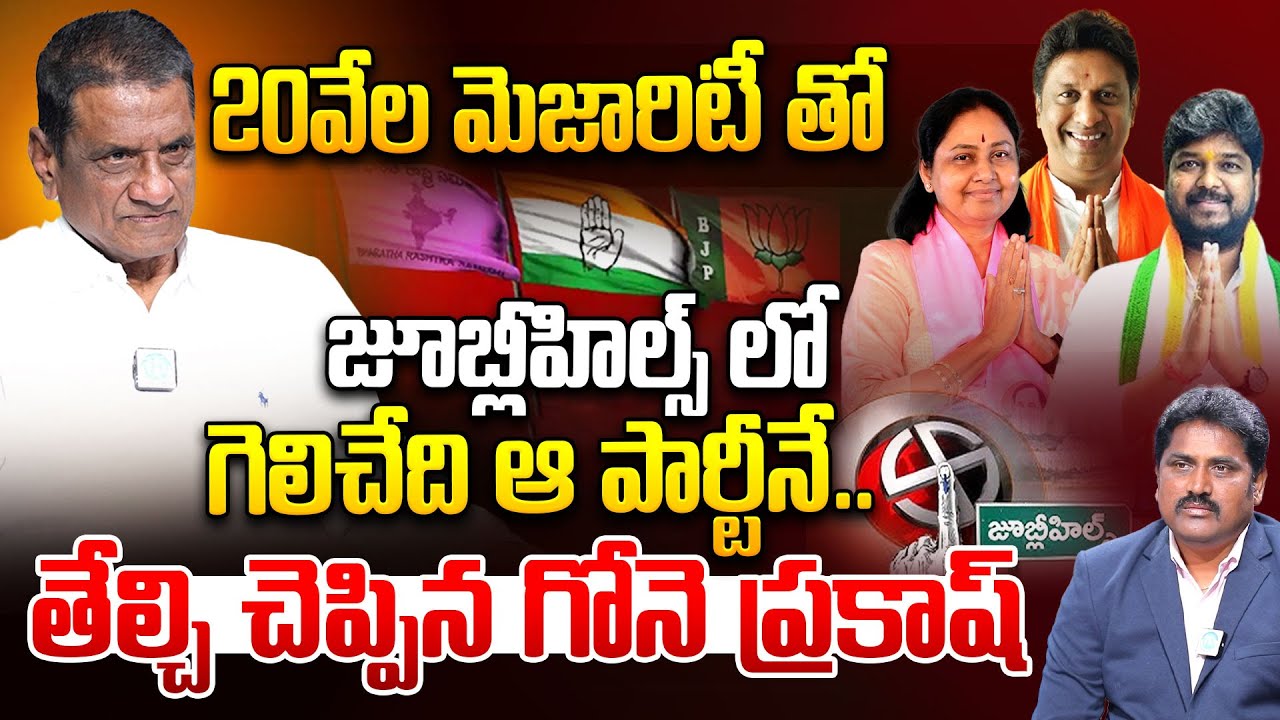 Ex MLA Gone Prakash Rao Sensational Interview | Jubilee Hills By Election 2025 Results | Exit Polls