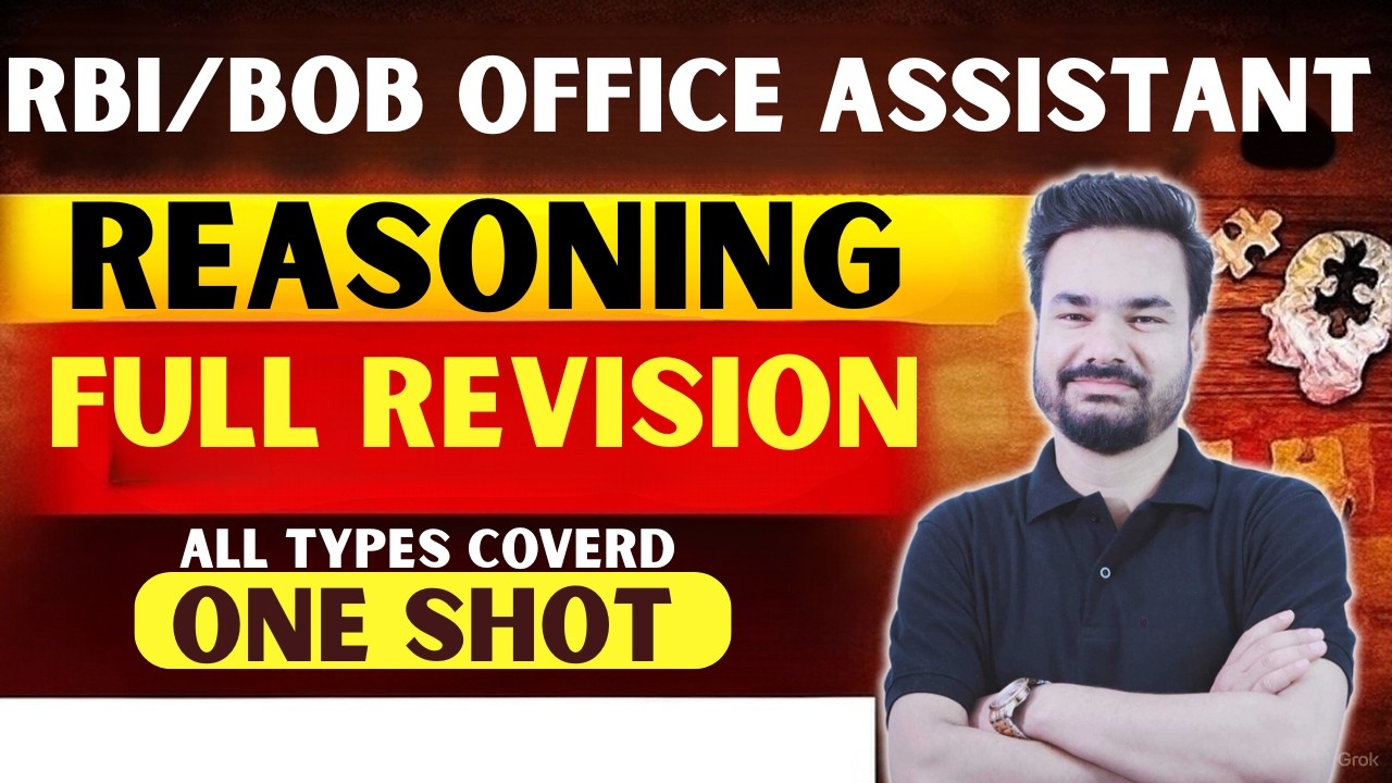 Reasoning Full Revision | BOB OA & RBI Office Attendant 2026 | Reasoning Marathon 🔥 By Arpit Sir