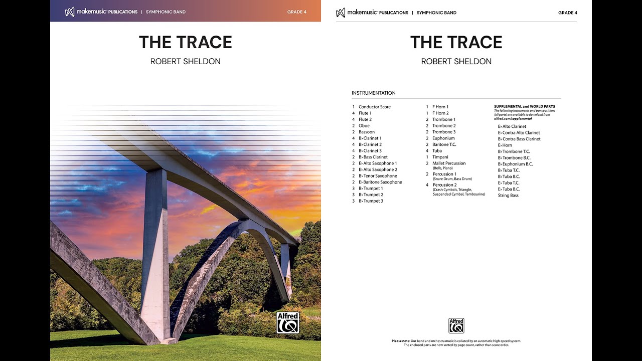 The Trace, by Robert Sheldon – Score & Sound