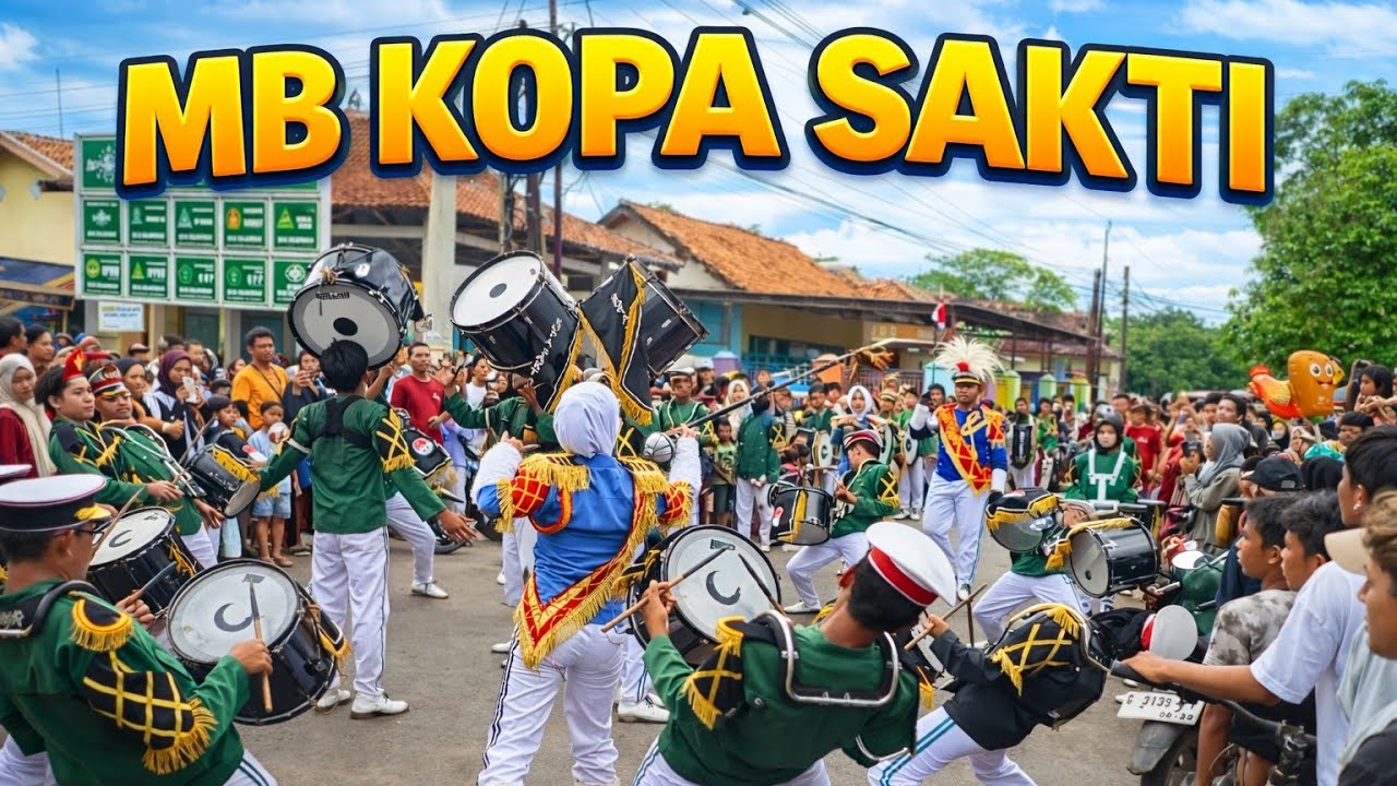 BIKIN GEGER || Penampilan Marchingband Kopa Sakti Di Perempatan Desa Salakbrojo Kedungwuni