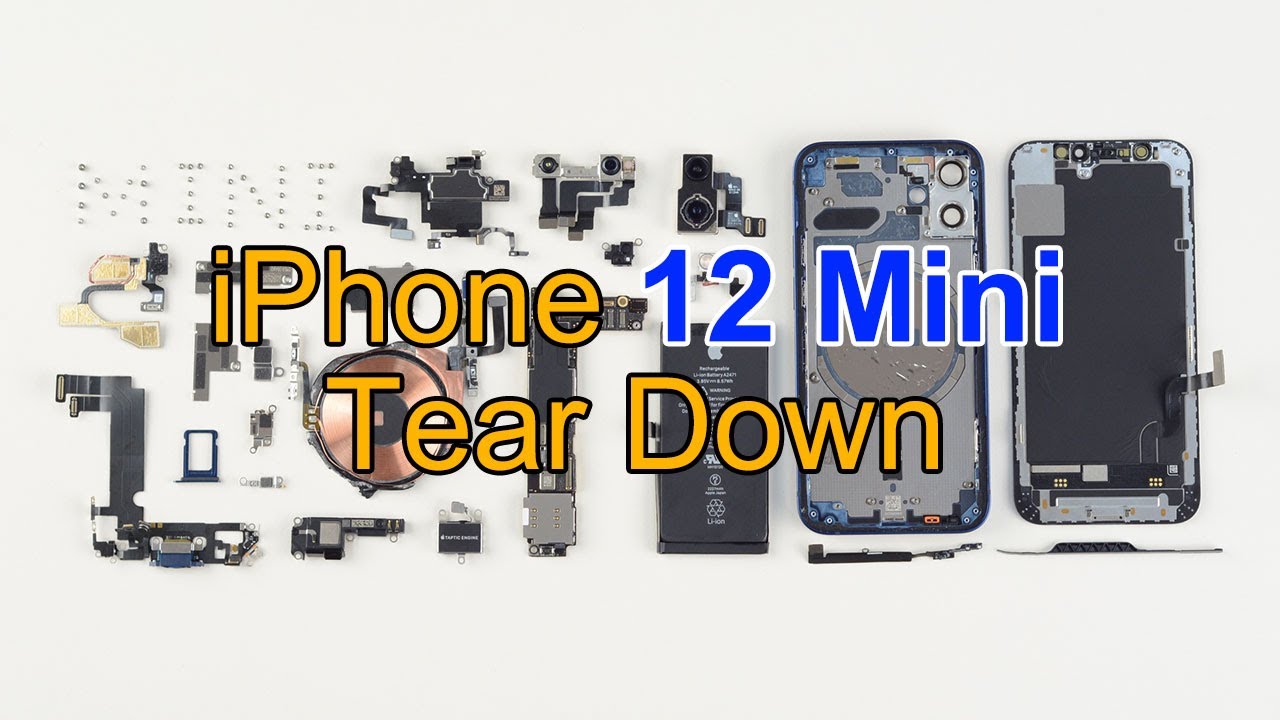 iPhone 12 Mini Teardown-Screen Damaged!!!  Part Comparison with iPhone 12.