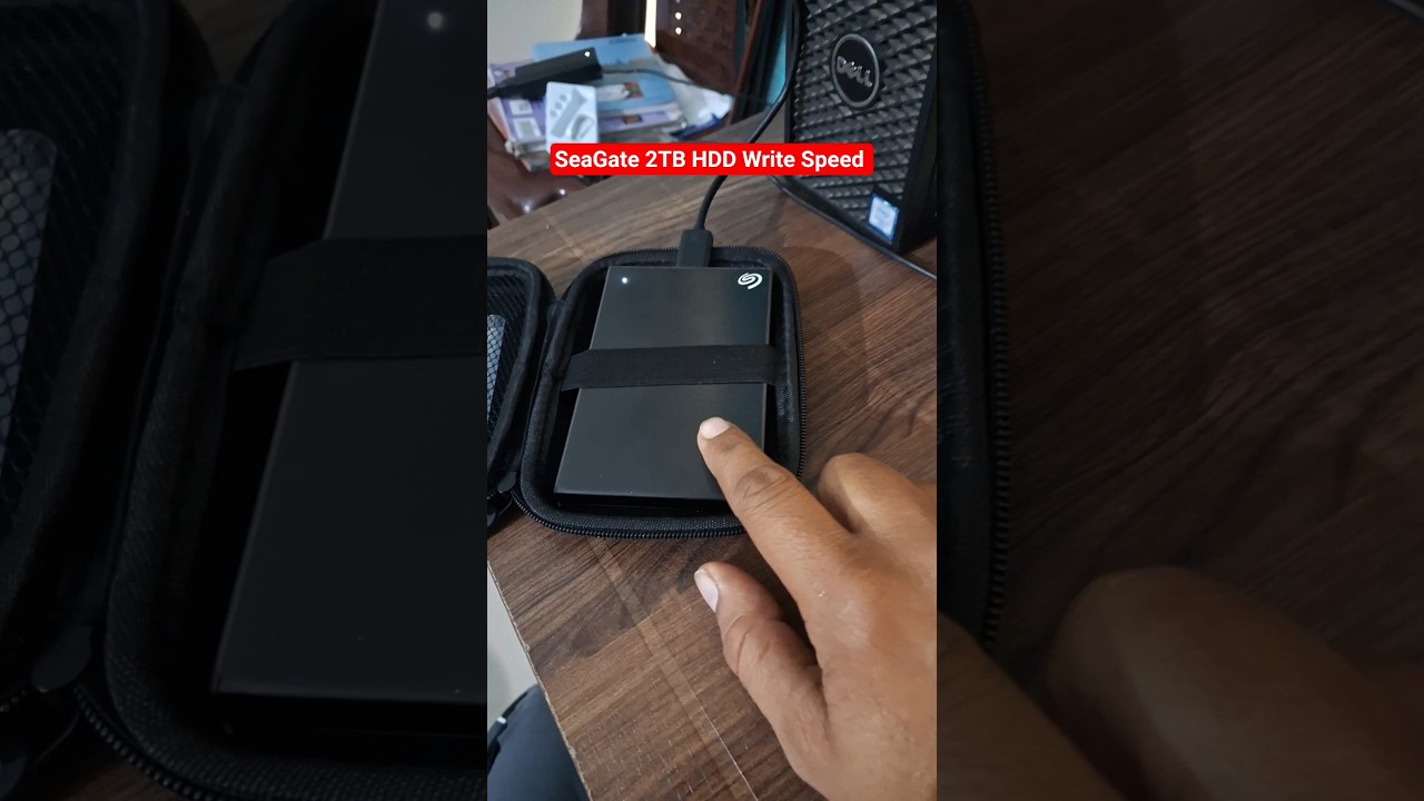 SeaGate 2TB HDD Write Speed in real time 