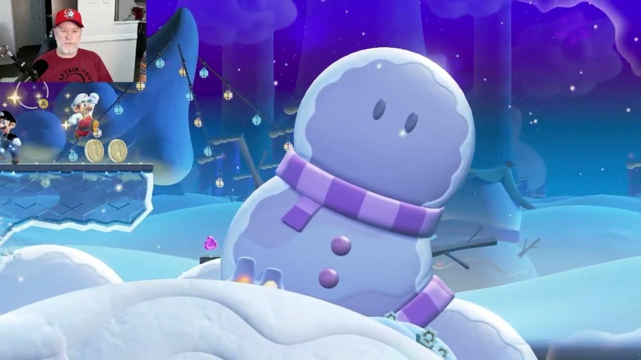 A sanga continua, jogando Super Mario Wonder