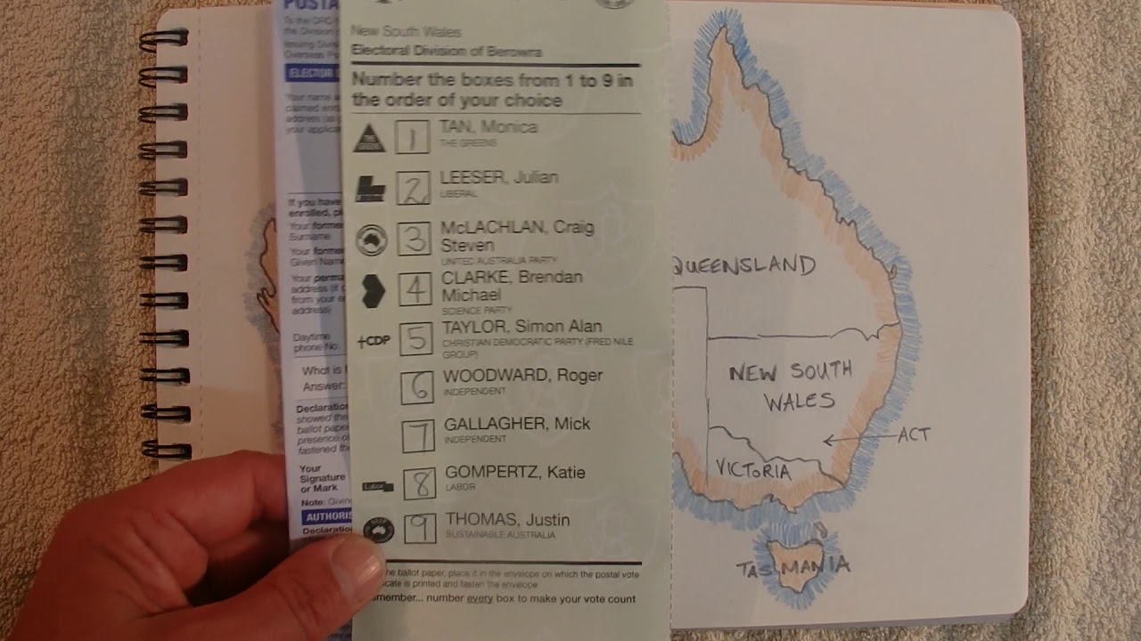 ASMR - Federal Election & Voting - Australian Accent - Chewing Gum & Describing in a Quiet Whisper