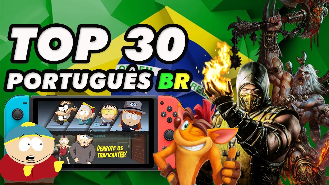 Top 30 Jogos PT BR do Nintendo Switch + 30 Jogos B&ocirc;nus (60 jogos em Portugu&ecirc;s)